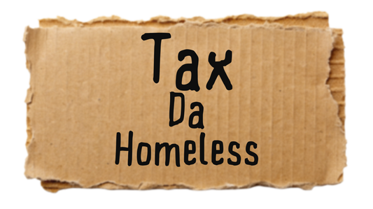 Tax da Homeless Sticker