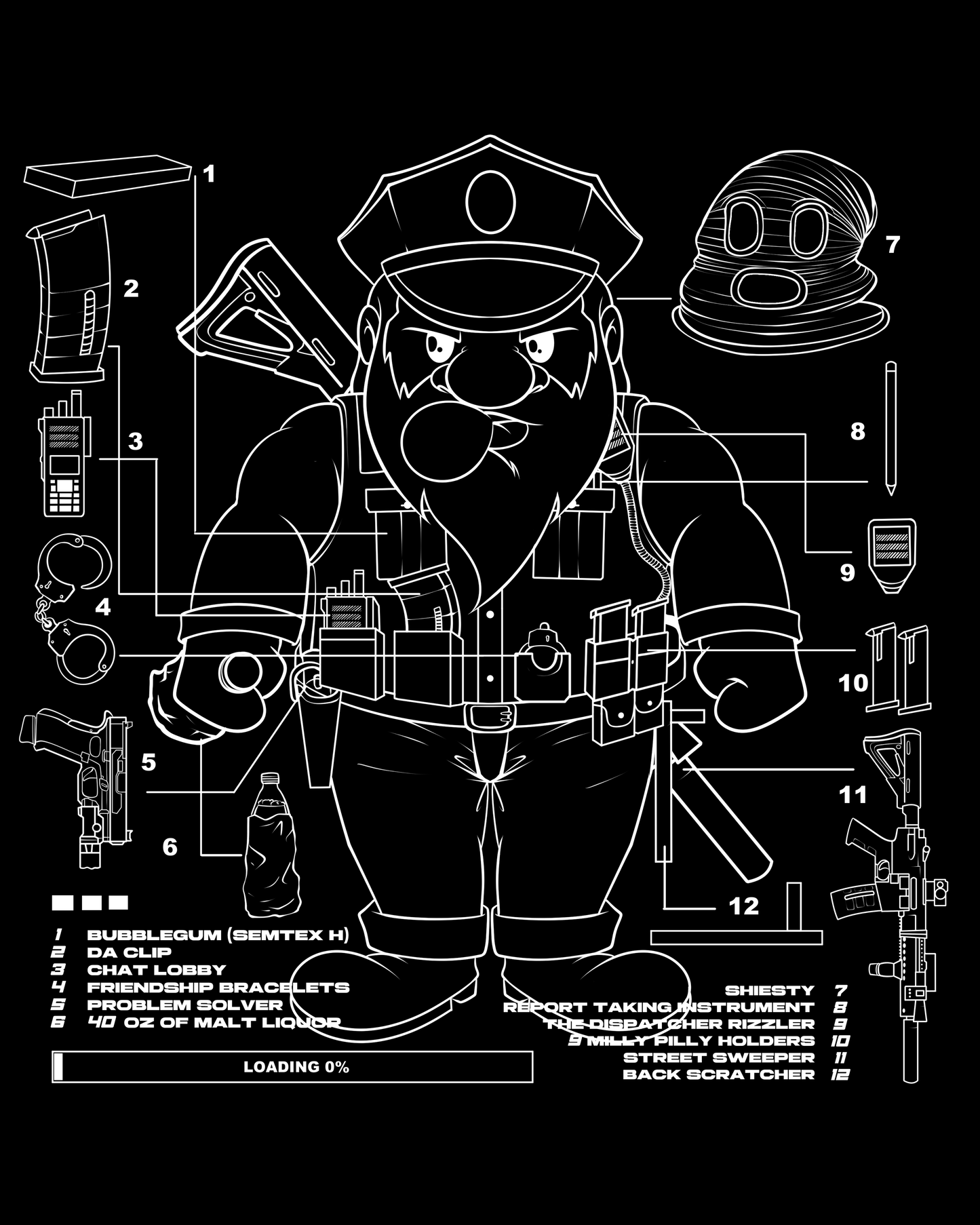 StreetGods BluePrint Hoodie (SBH)