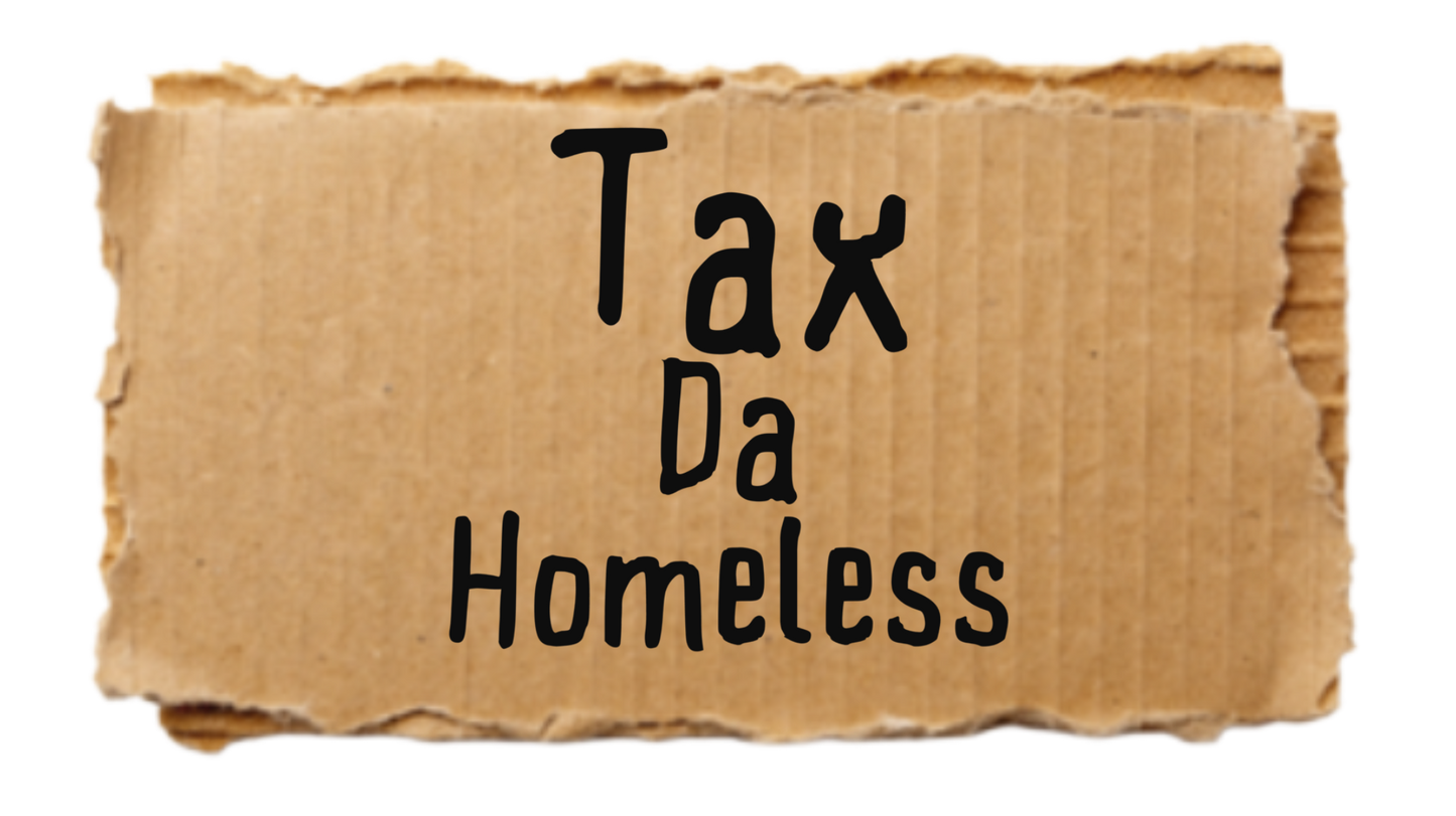 Tax da Homeless Sticker