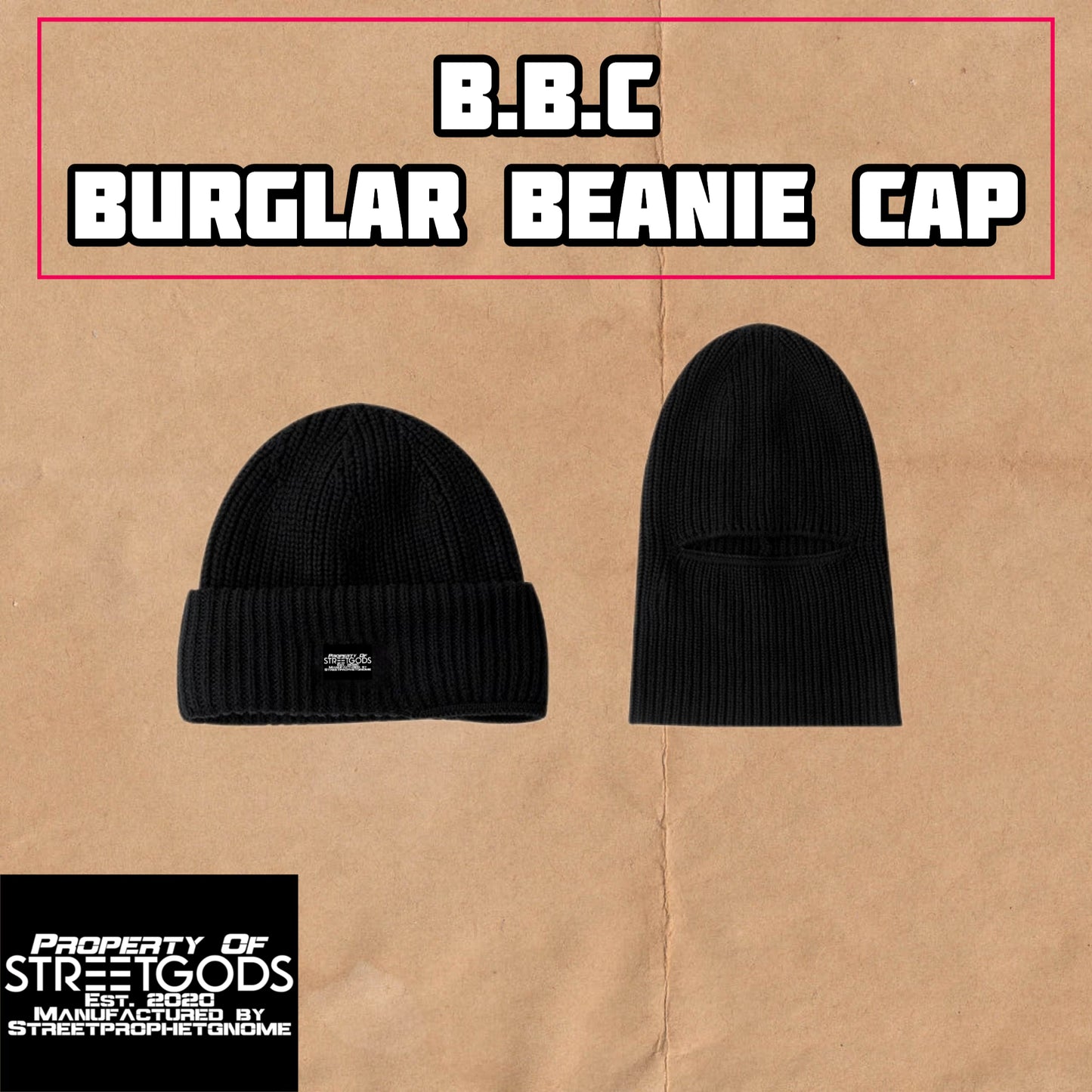 B.B.C. Burglar Beanie Cap